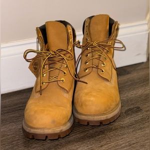 Brown Timberlands, gently used, Men US Size 9